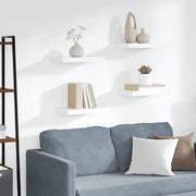 Scaffali a Parete 4 pz Bianco 40x23x3,8 cm in MDF cod mxl 33694