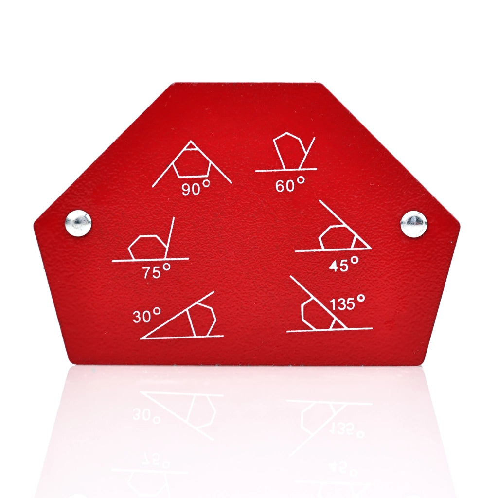 Set di 6 Squadre Magnetiche per Saldatura – Precisione e Durata | Acciaio Inossidabile, Rosso, 1,48 kg
