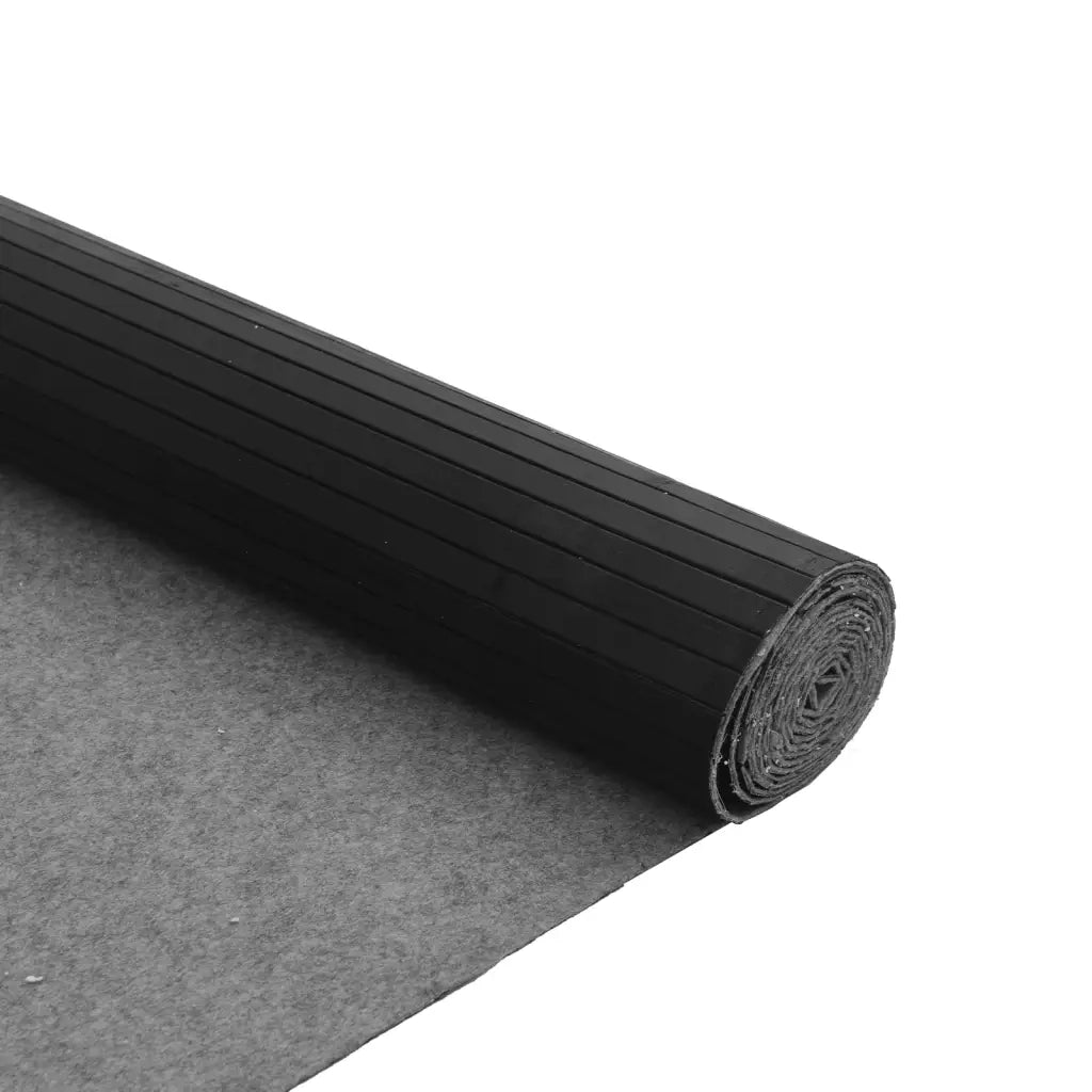 Tappeto Rettangolare Nero 80x200 cm in BambÃ¹
