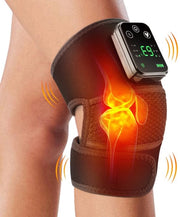 Massaggiatore per ginocchia con riscaldamento, cuscino riscaldabile wireless per ginocchia, spalle e gomiti, protettore riscaldato per ginocchia adatto per massaggi. Nero