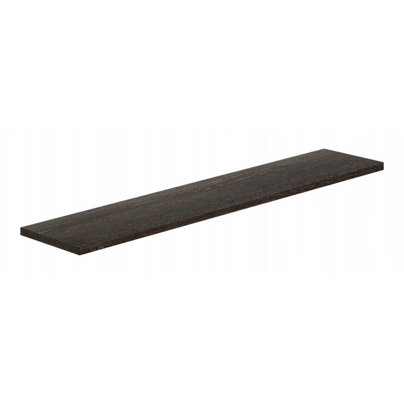 Mensola da Muro, Scaffale Legno, Mensola da Parete, Rovere Scuro, 76x15,5x1,8 cm - Smart
