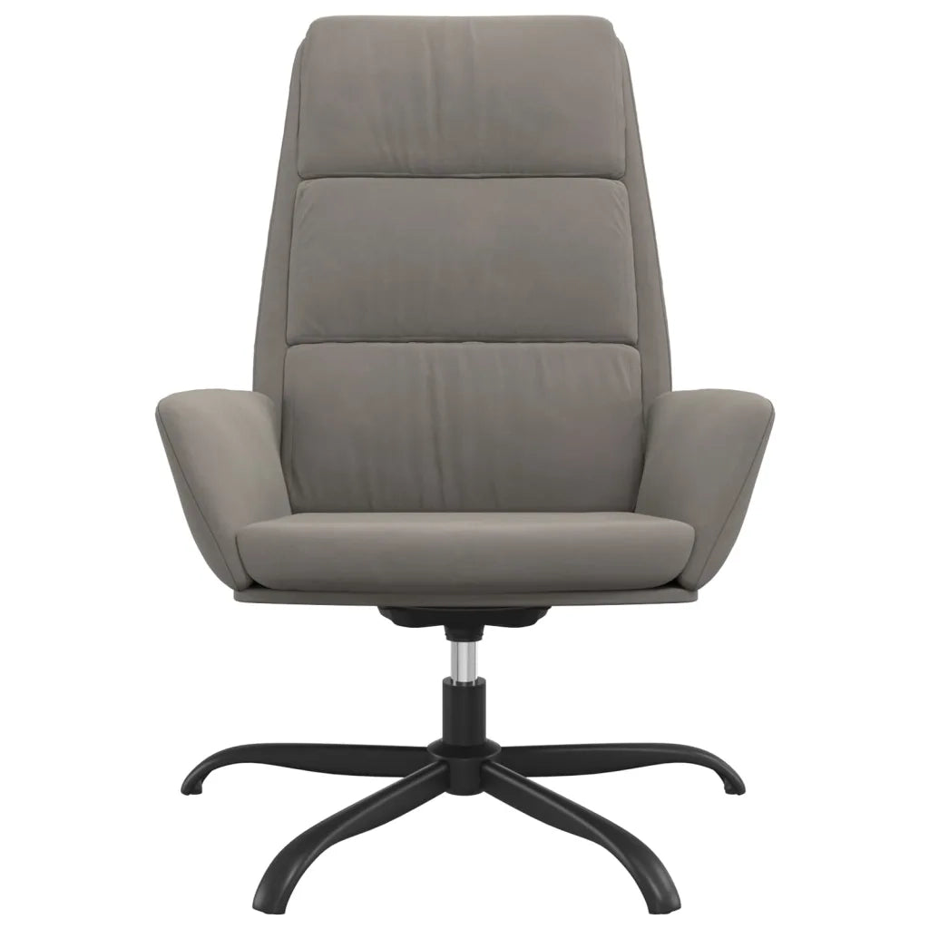 Poltrona Relax Grigio Chiaro in Velluto 341407