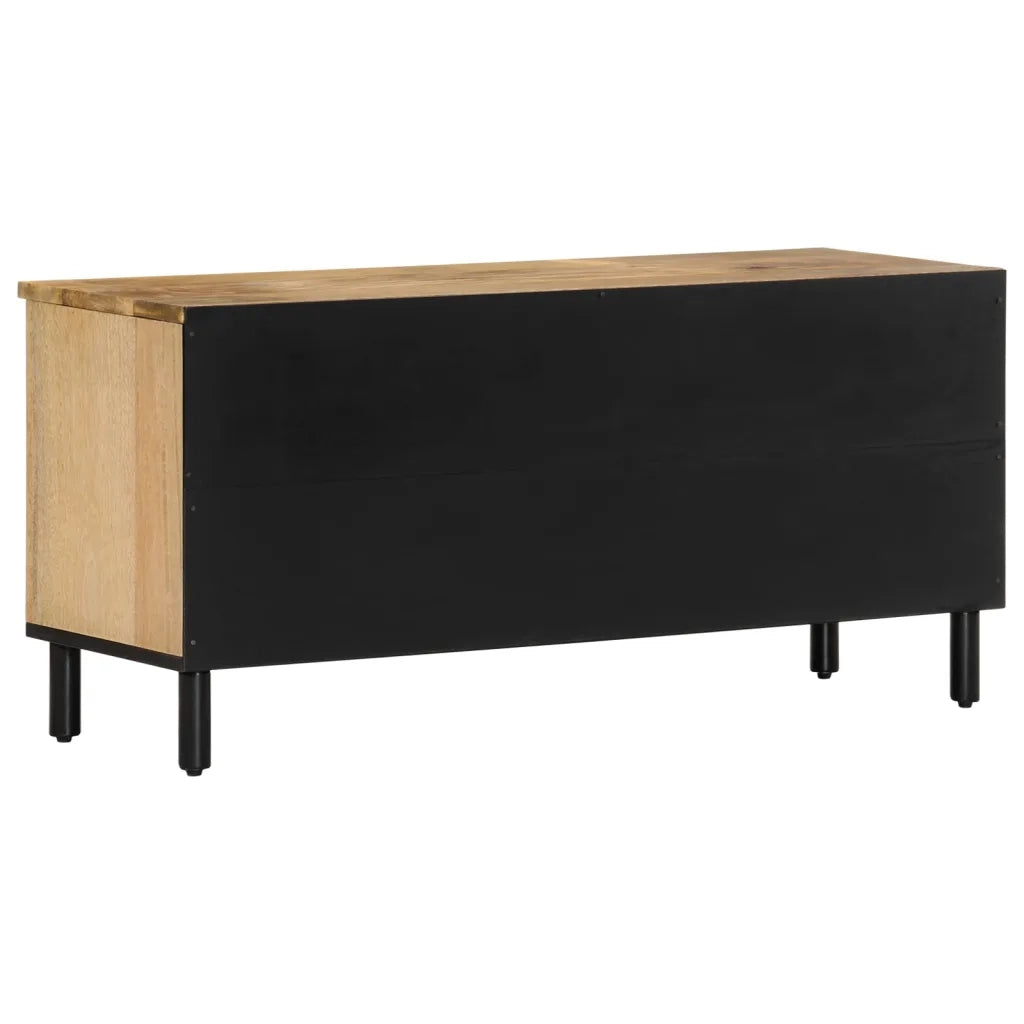 Mobile Porta TV-Mobile per TV-Credenza TV 100x33x46 cm in Legno Massello di Mango 121985