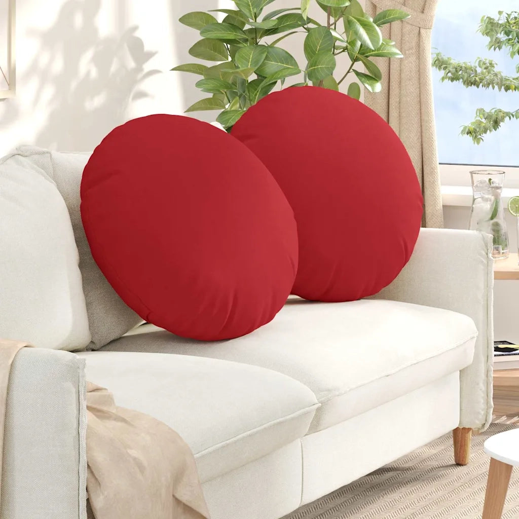 Cuscini per Seduta 2 pz | Cuscini per sedie Rosso ?80 x 29 cm Tessuto