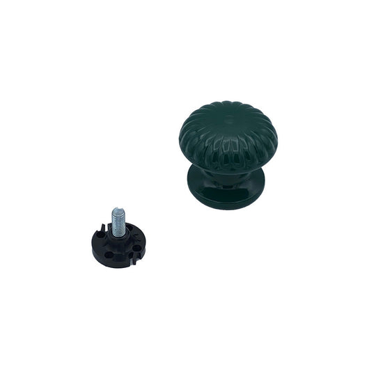 Pomolo fisso per porta SAGUATTI 861/60SB in alluminio verde lucido