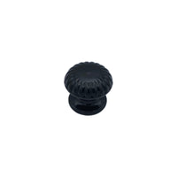 Pomolo fisso per porta SAGUATTI 861/60QB in alluminio nero lucido