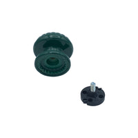 Pomolo fisso per porta SAGUATTI 861/70SB in alluminio verde lucido