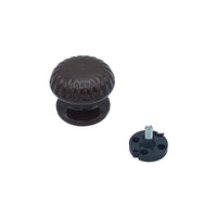 Pomolo fisso per porta SAGUATTI 861/70UB in alluminio marrone lucido