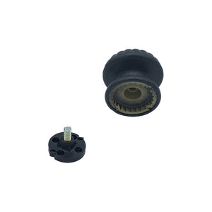 Pomolo fisso per porta SAGUATTI 861/70YAB in alluminio grigio opaco