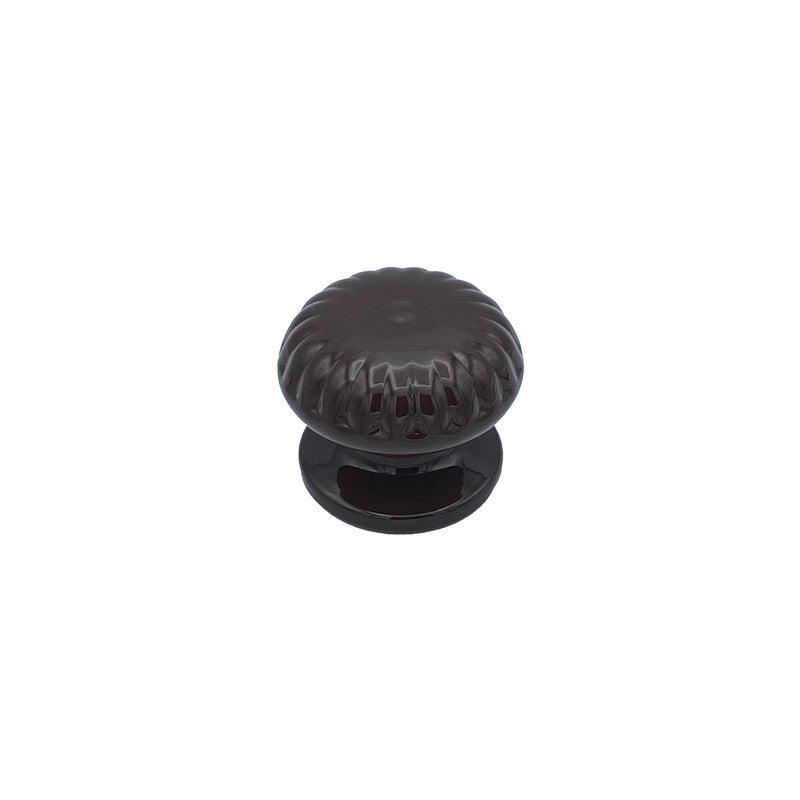 Pomolo fisso per porta SAGUATTI 861/70UB in alluminio marrone lucido