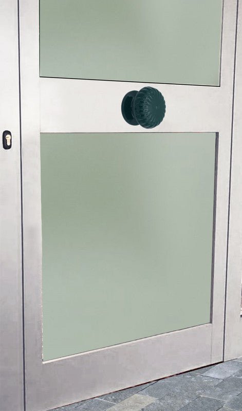 Pomolo fisso per porta SAGUATTI 861/80SB in alluminio verde lucido