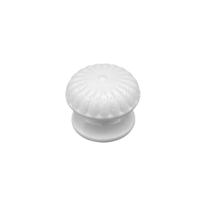 Pomolo fisso per porta SAGUATTI 861/80TB in alluminio bianco lucido