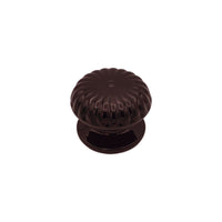 Pomolo fisso per porta SAGUATTI 861/80UB in alluminio marrone lucido