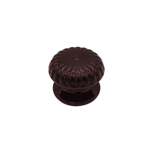 Pomolo fisso per porta SAGUATTI 861/80UB in alluminio marrone lucido