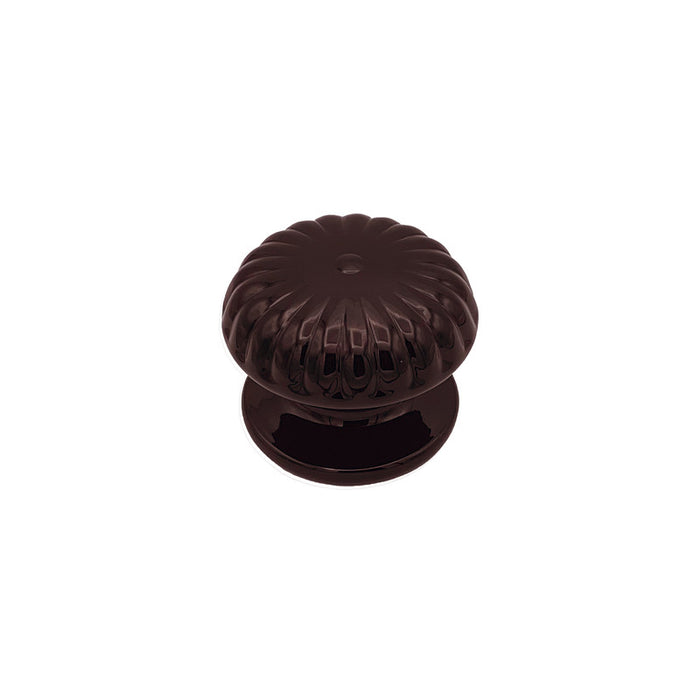 Pomolo fisso per porta SAGUATTI 861/80UB in alluminio marrone lucido