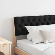 Testiera imbottita Nero 180 cm Pino massello 879161