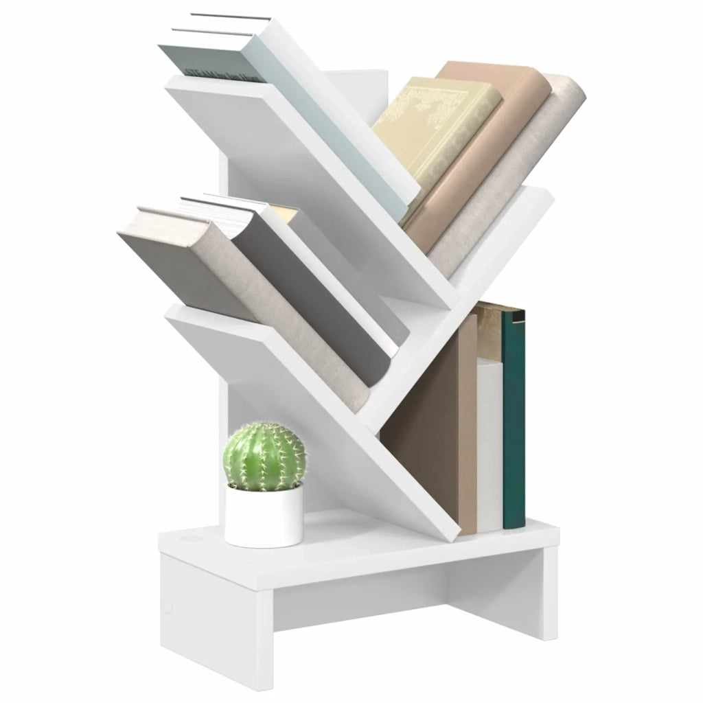 Scaffale per Libri a Forma di Albero 3 Strati 30 x 18 x 48 cm 8012356