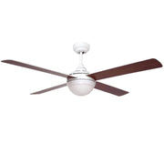 Sulion Sulion 072817 Bianco Pino Ventilatore Bianco a Soffitto Con Luce 4 Pale e Telecomando