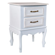 Comodino in legno bianco 42x34x57