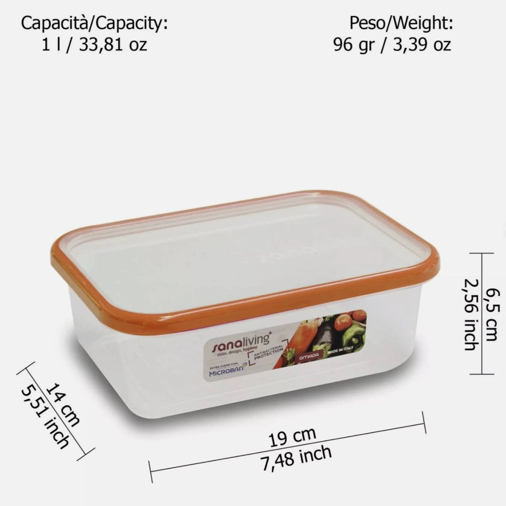 Set 3 contenitori Frigo Sanaliving