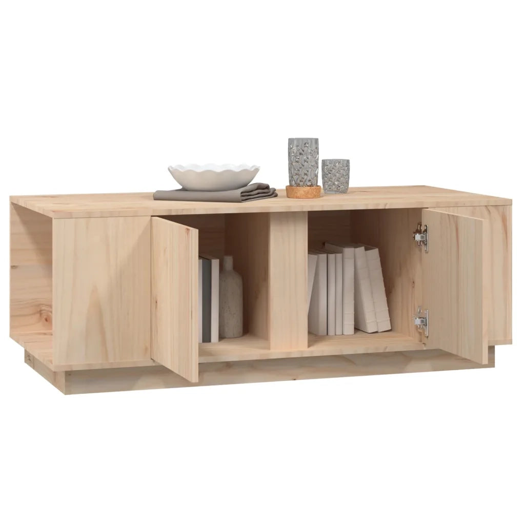 Tavolino da Salotto 110x50x40 cm in Legno Massello di Pino 814429