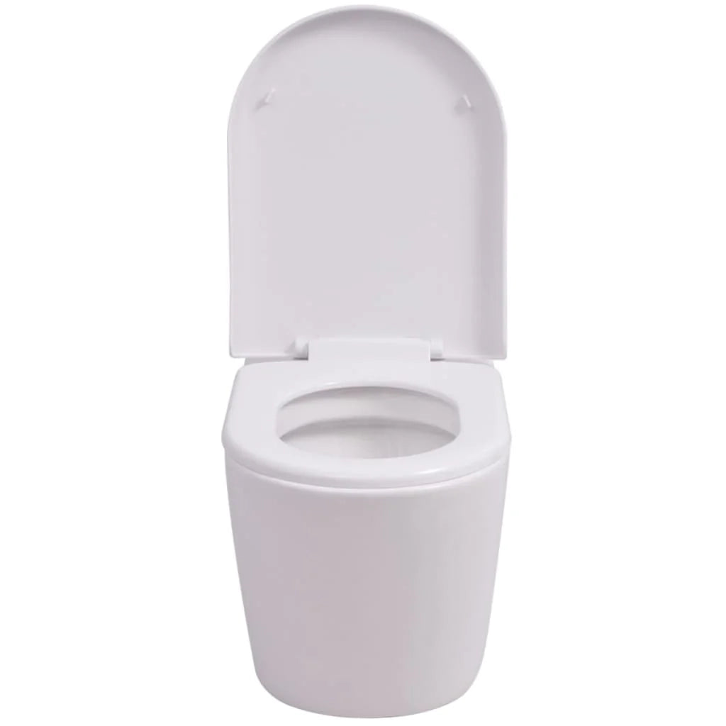 WC sospeso con cassetta di scarico a incasso tazza in ceramica colore bianco 02_0003566