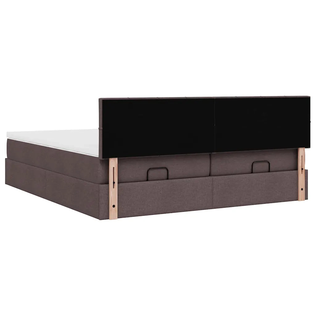 Struttura Letto Pouf con Materassi 180x200 cm in Tessuto 3311997