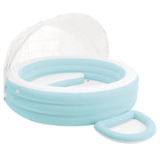 INTEX Float Lounge da Piscina con Tenda Azzurro Chiaro e Bianco PVC 42035613