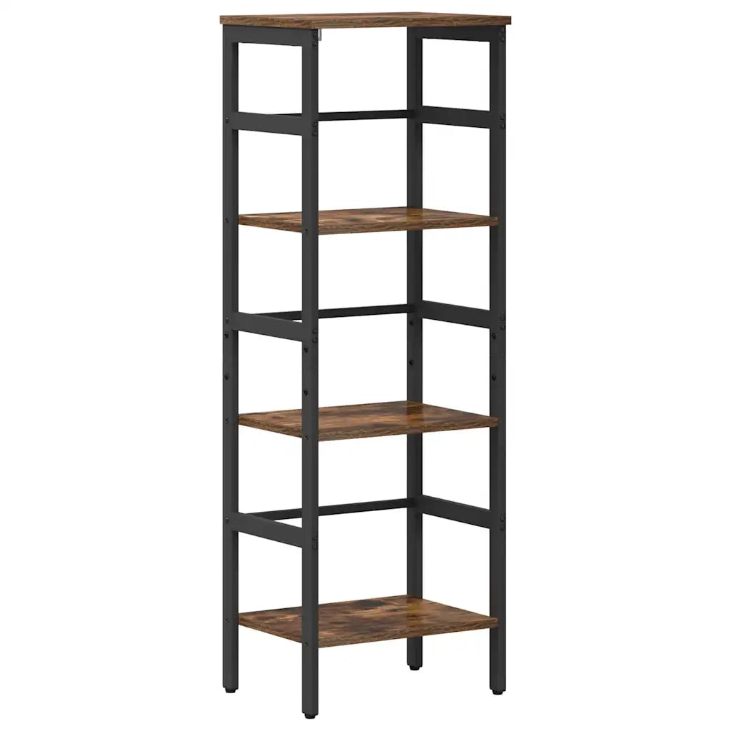 Libreria-Scaffale per Libri-Mobile di Stoccaggio Rovere fum¨¦ 40 x 29,5 x 115 cm Legno multistrato