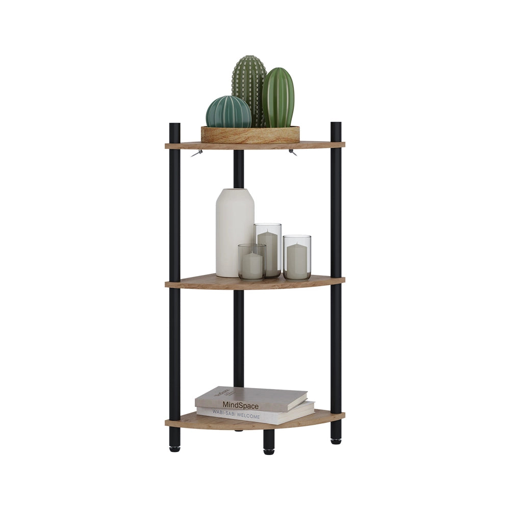 Vicco Libreria Quercia dorata/antracite 29 x 72 cm con 3 vani portaoggetti