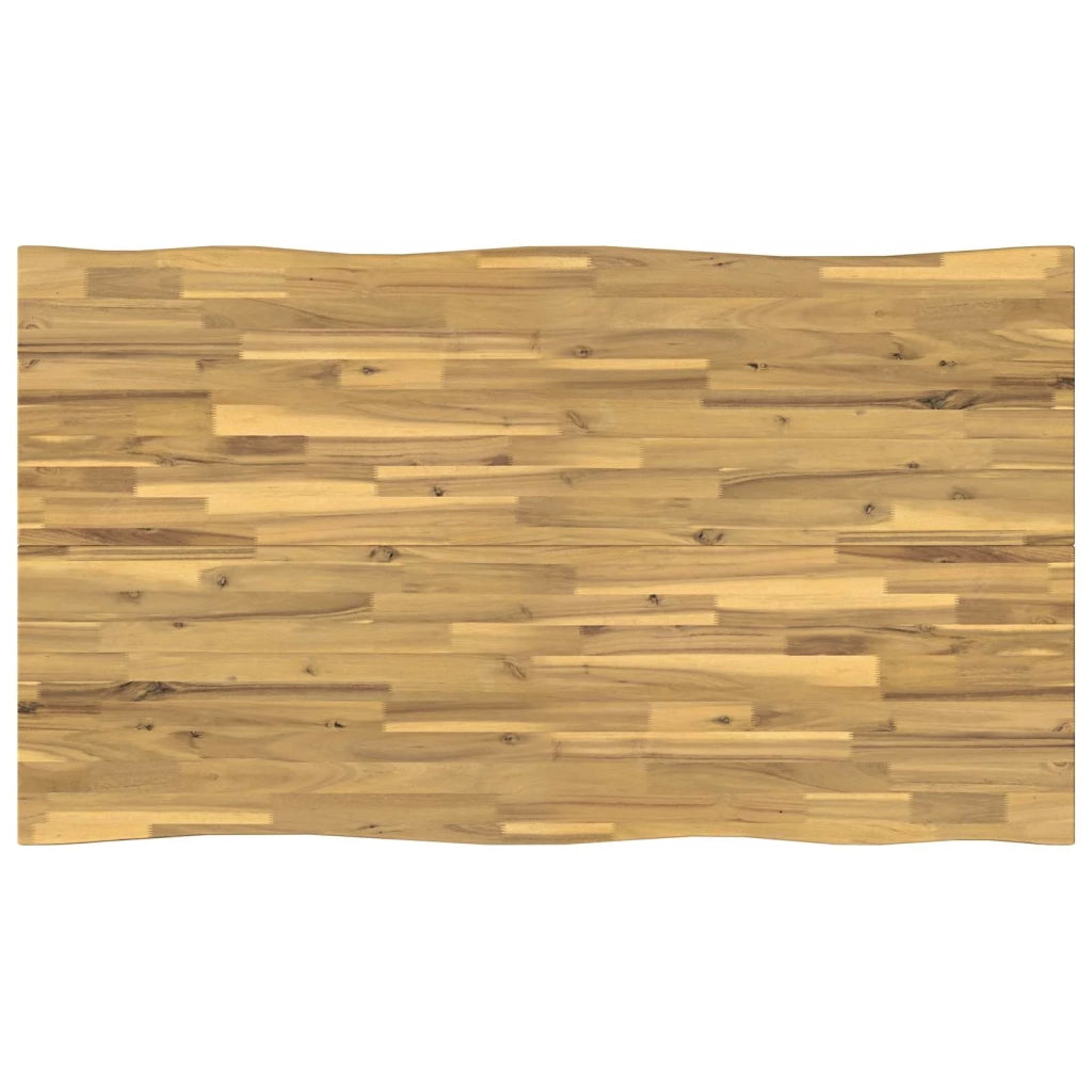 120 x 90 x 75 cm Legno di Acacia Massello Bianco e Nero 937549