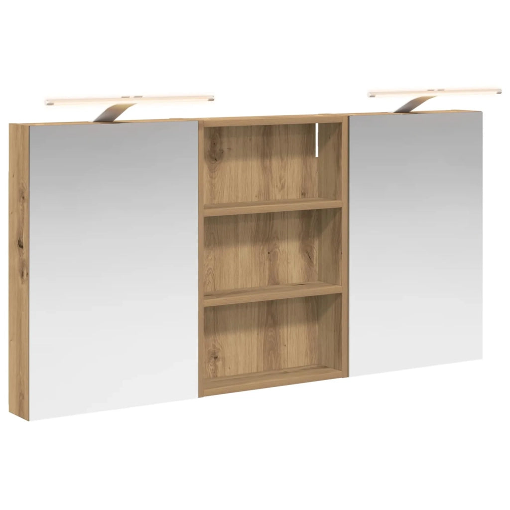 Set di Armadi da Bagno con porta 3 pcs 120 x 10,5 x 60,5 cm 3403743