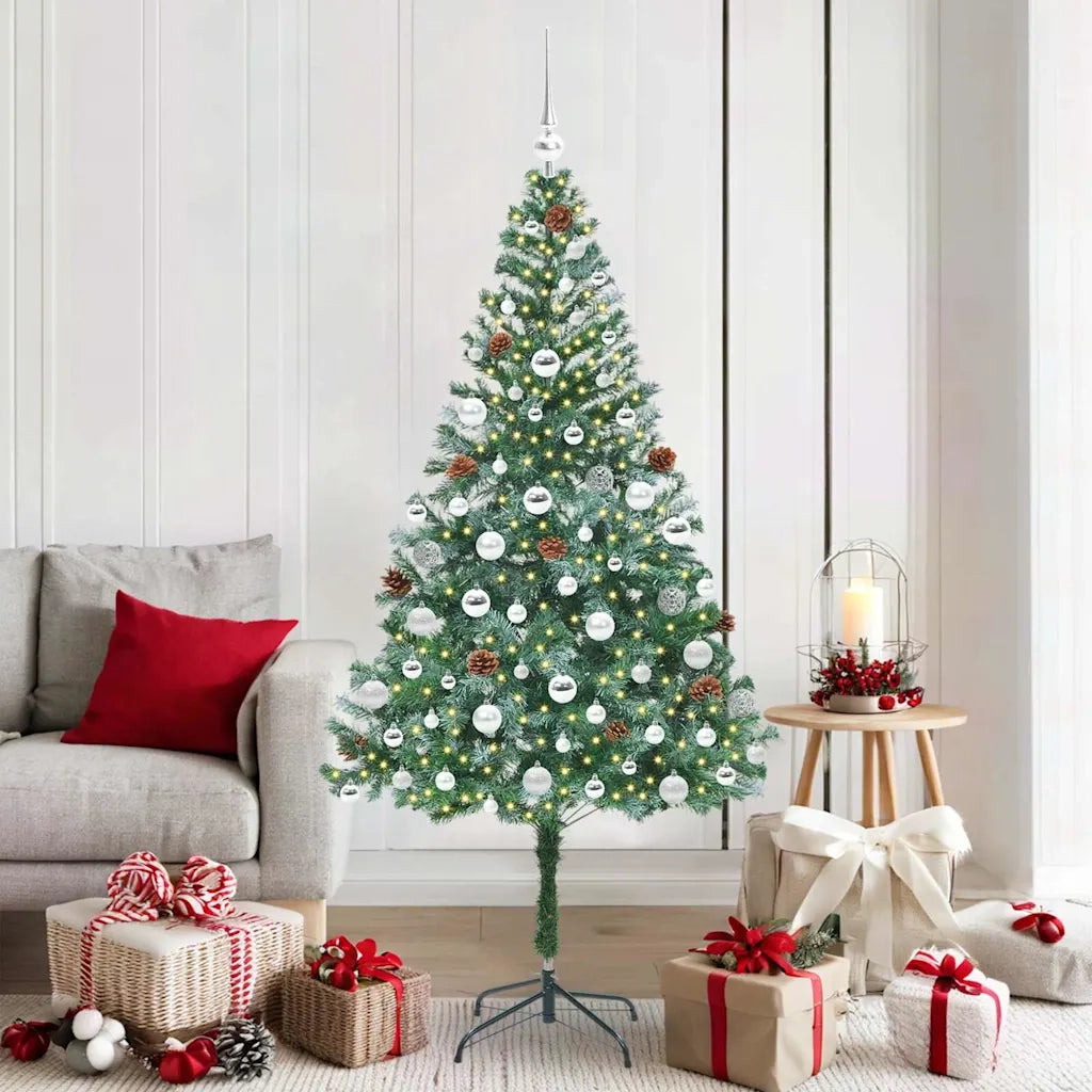 Albero di Natale artificiale Verde 180 cm PVC e Acciaio 3396719