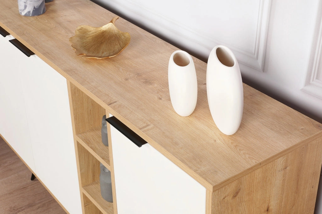 Consolle in legno "Clara" 142 x 35,6 x 83 cm - Rovere