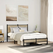 Giroletto senza Materasso in Metallo-Struttura Letto Rovere Sonoma 120x190 cm 335838