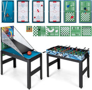 15 in 1 Set da Tavolo da Gioco Combo, Tavolo Multigioco Basket Calcetto Hockey Biliardo Ping Pong Bowling Shuffleboard ecc, Set Combinato per Giochi Multipli per Bar Casa Ufficio