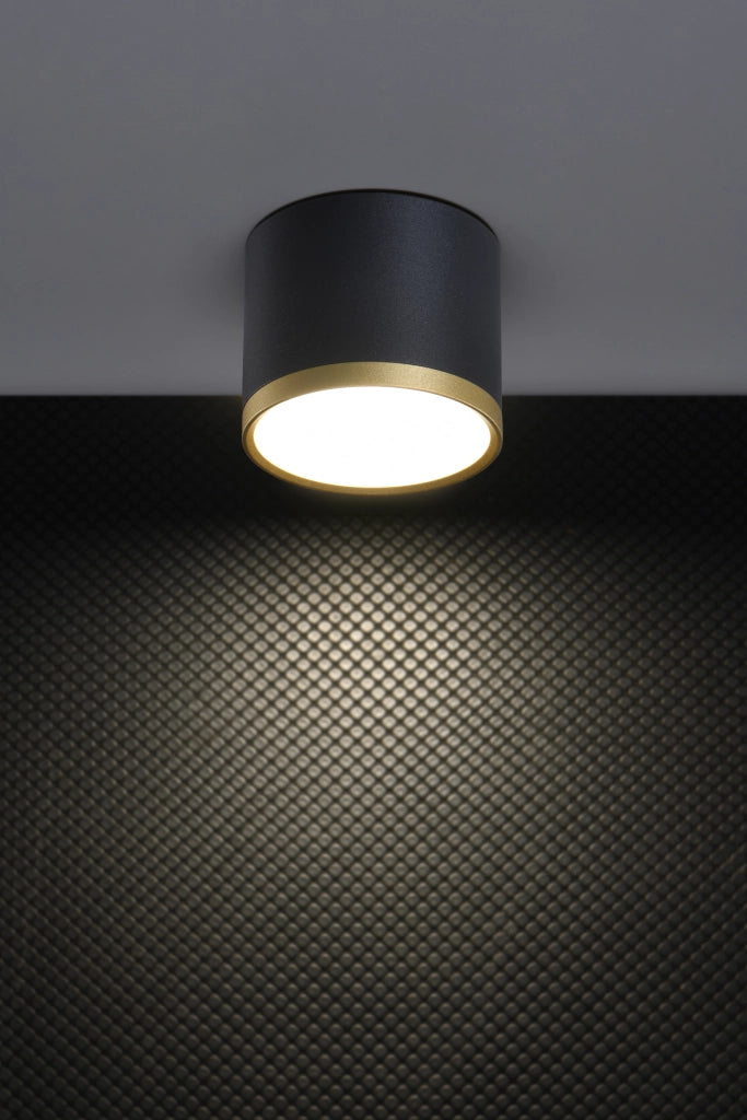 Faretto soffitto LED 9W 4000K nero oro Candellux