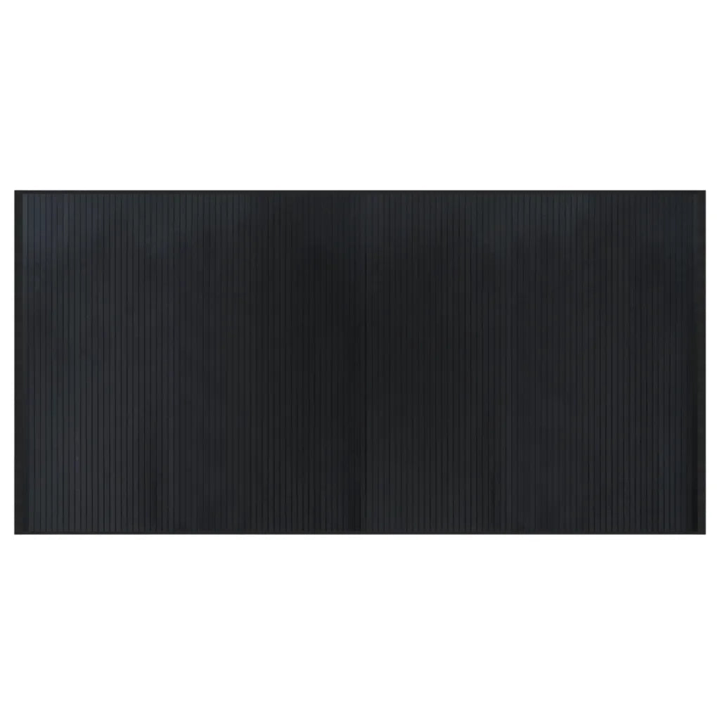 Tappeto Rettangolare Nero 100x200 cm in BambÃ¹