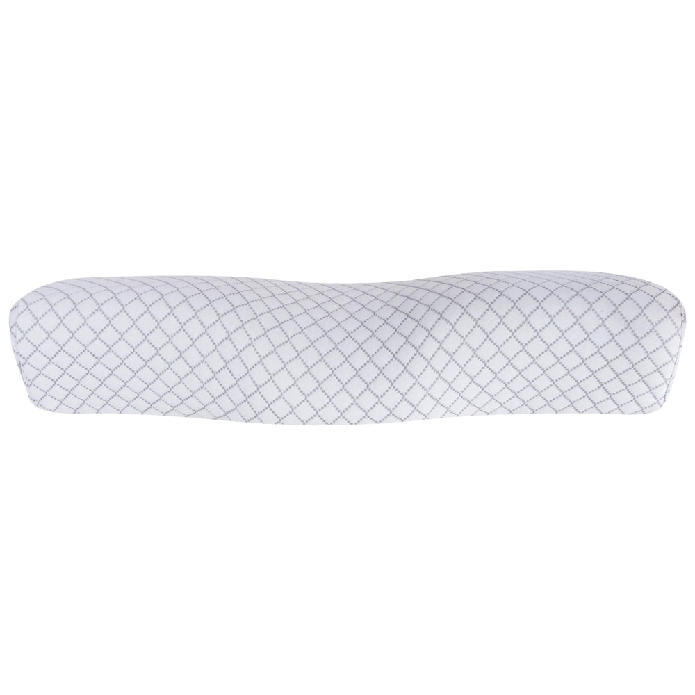 Cuscino ergonomico in memory foam per chi dorme sulla schiena 50 x 30 cm Bianco