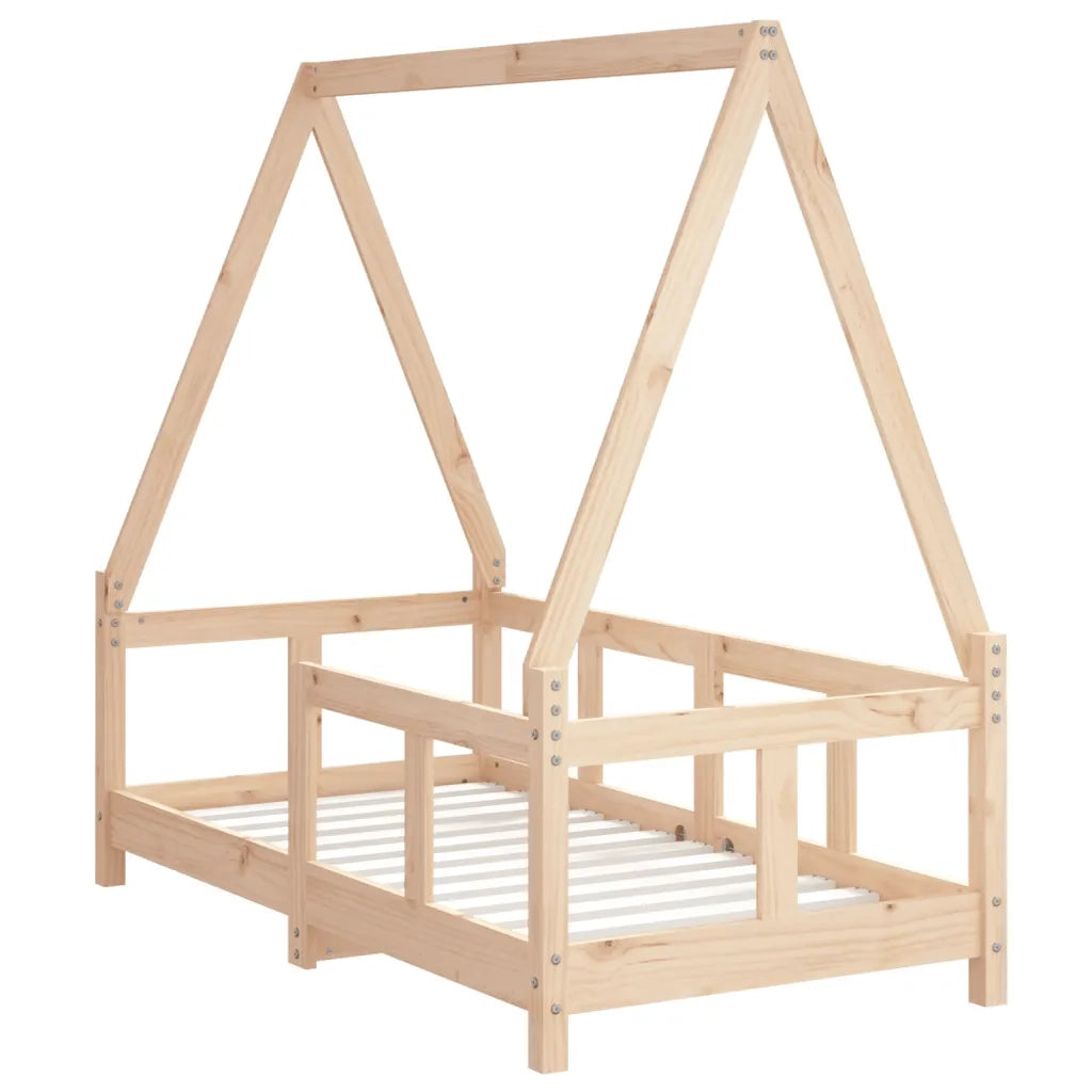 Giroletto per Bambini-Struttura Letto Bambini 70x140 cm in Legno Massello di Pino 940988