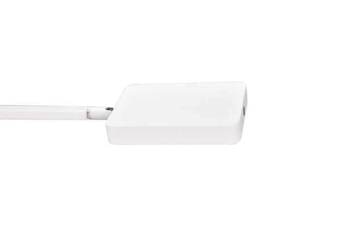 Lampada da Tavolo da Interno a LED in Metallo Bianco Opaco