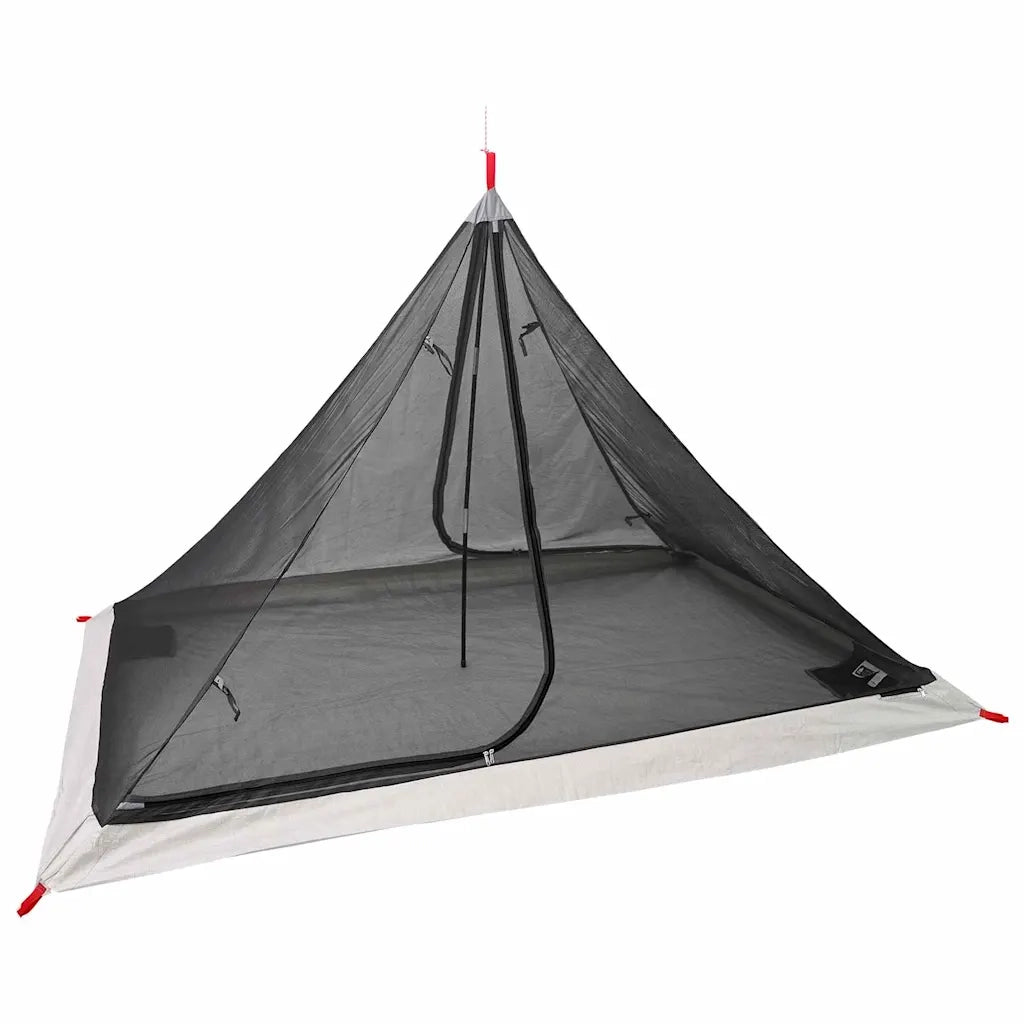 Tenda interna con tetto-Tenda da campeggio Nero 240 x 160 x 133 cm a rete