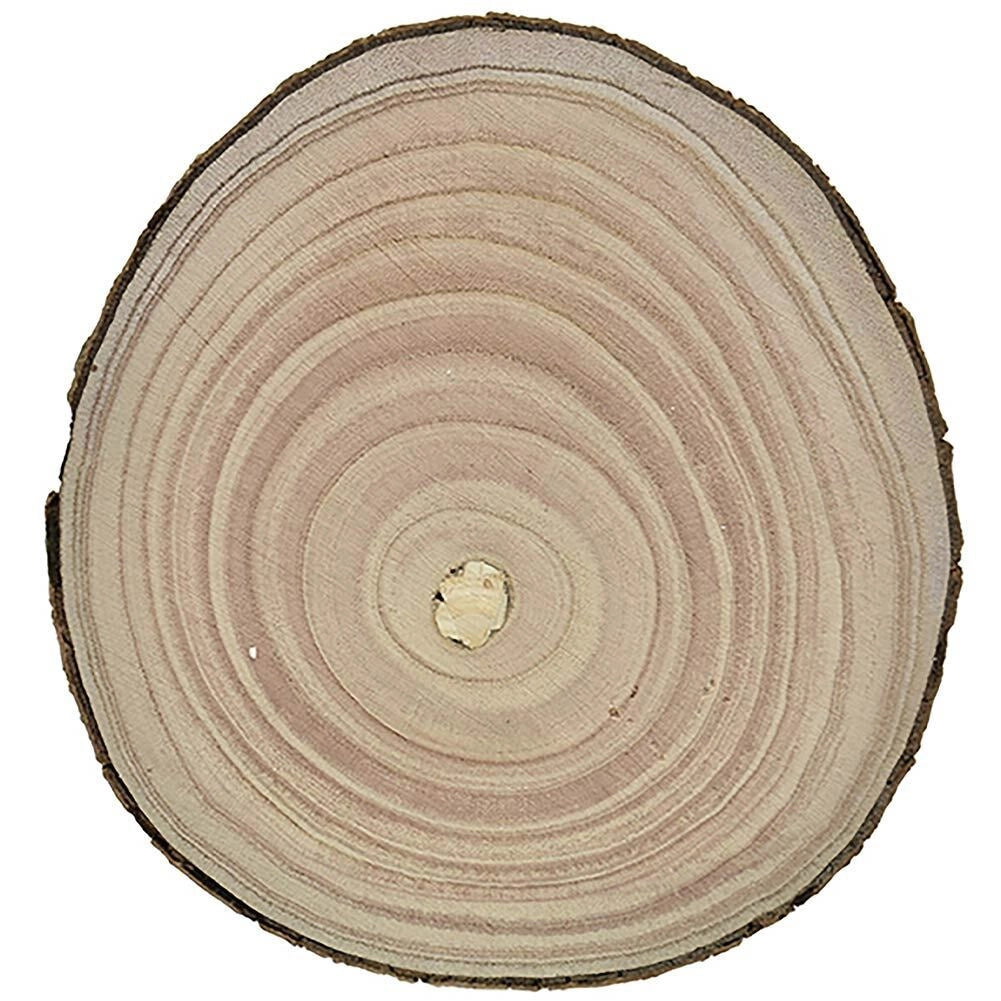 Centrotavola di Legno Base Dischi Tronco Decorazione Natalizia Diametro 20CM