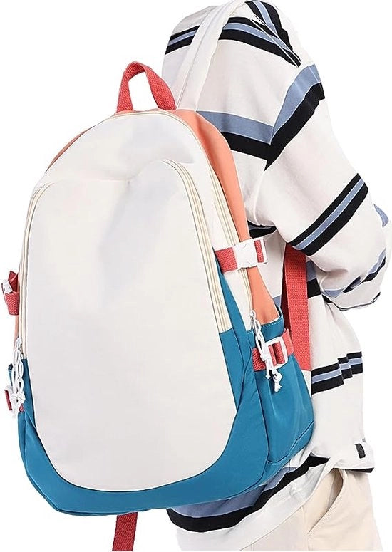 Borsa da Scuola per Donna Leggera Borsa Casual Borsa da Scuola 14 Pollici Impermeabile Borsa Laptop per Studenti Universitari Viaggi Sport Borse per Ragazzi Ragazze Shopping O-Dark Blu