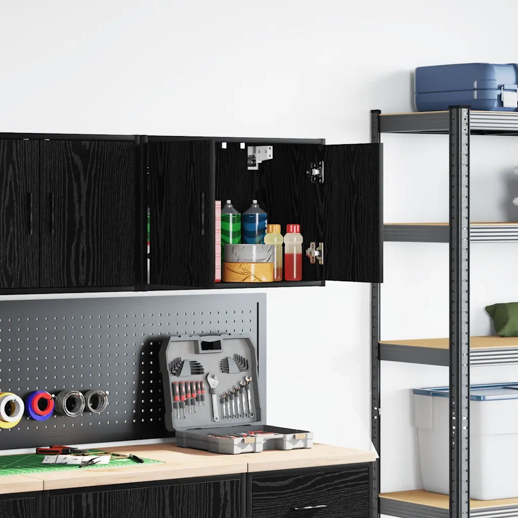 Pensile per Garage Nero in Legno Multistrato CFW5582319