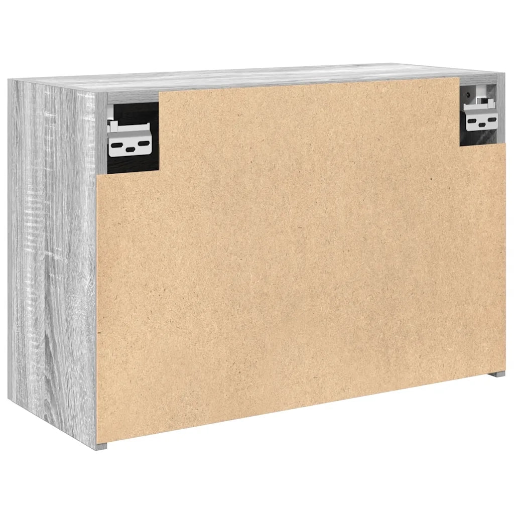 Mobile da Bagno Grigio Sonoma 60x25x40 cm in Legno Multistrato