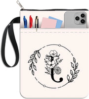 Cassettiere Bianca Fiori Disegno Lavabile Cassetta per Libri con Cerniera e Tasca - Protezione per Libri Tascabili e Regalo per Appassionati di Libri.