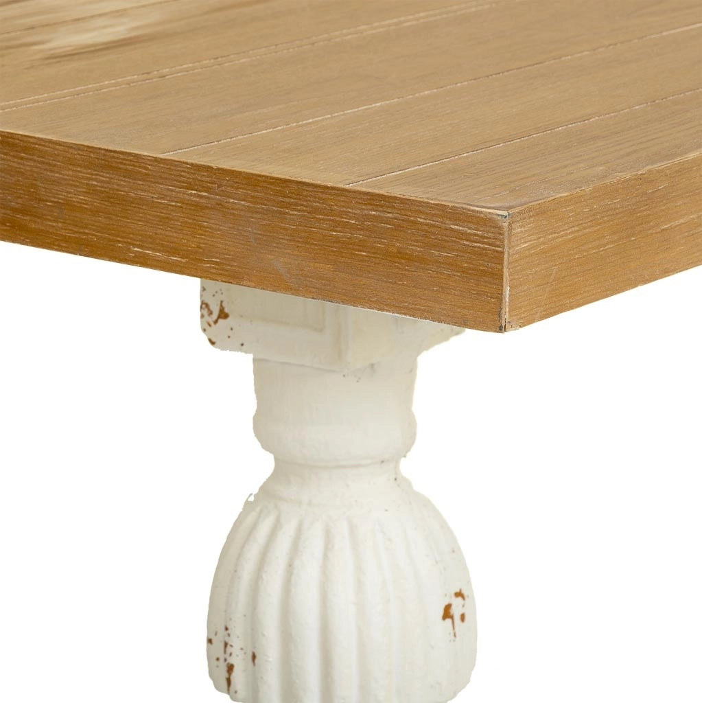 Tavolo da soggiorno in legno marrone 150x60x72h