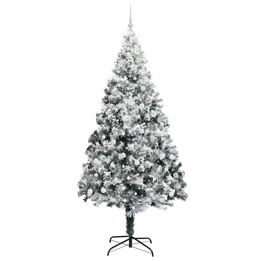 Albero di Natale | Decorazioni natalizie artificiale con 300 LED Bianco 240 cm