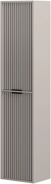 Armadio per il bagno Ruford, Cachemire, 40 x 176 cm con 2 porte, adatto per la conservazione salvaspazio di accessori da bagno